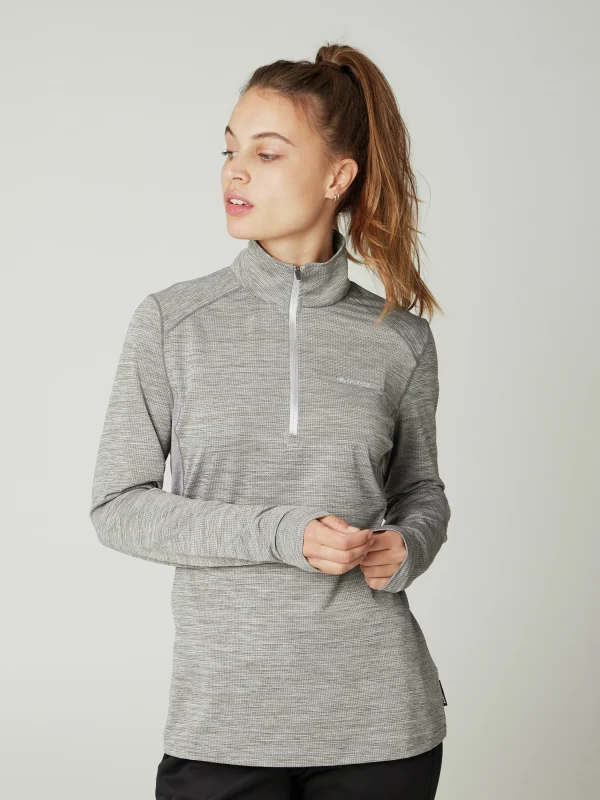 Protest 1/4 Fleece “ PRTSENNA In Dark Grey Melee 3