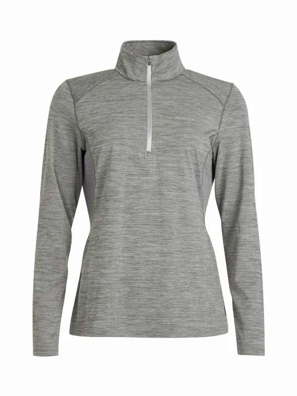 Protest 1/4 Fleece “ PRTSENNA In Dark Grey Melee 1