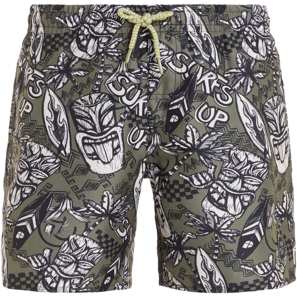 Protest Badeshorts ACID JR In Artichoke Green 1