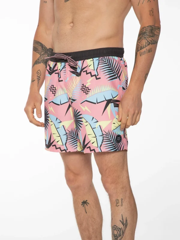 Protest Beachshort “ FRANK In Silver Pink 9