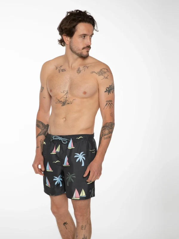 Protest Beachshort “ LAMAR In Deep Grey 3