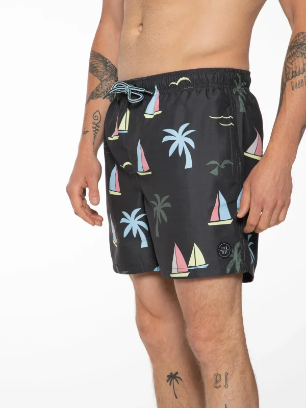 Protest Beachshort “ LAMAR In Deep Grey 9