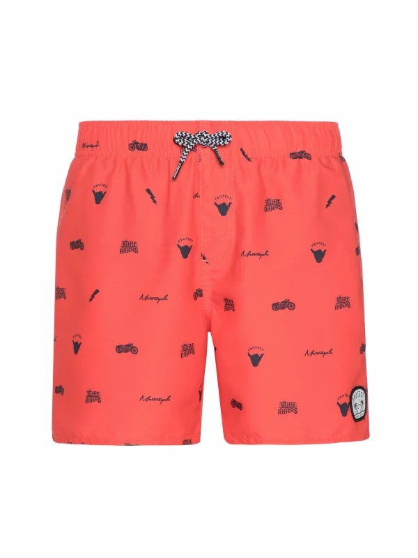 Protest Beachshort “ PRTDENNIS JR In New Coralpink 1