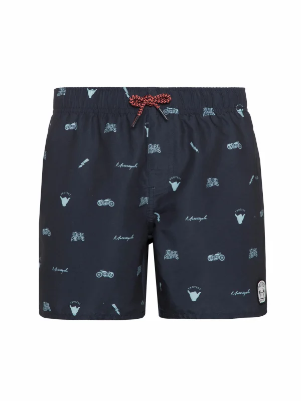 Protest Beachshort “ PRTDENNIS JR In Night Skyblue 1