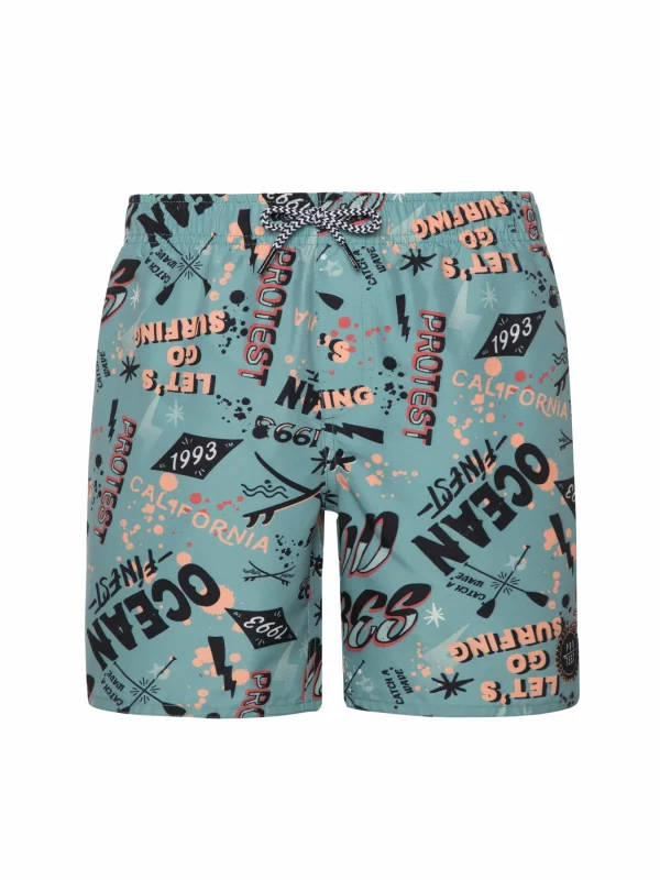 Protest Beachshort “ PRTYANSEN JR In Arcticgreen 1
