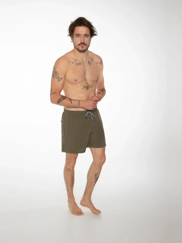 Protest Beachshorts “ DAVEY In Camo Green 4