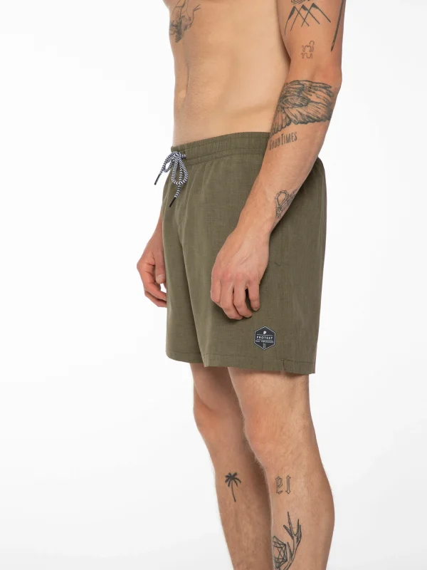 Protest Beachshorts “ DAVEY In Camo Green 9