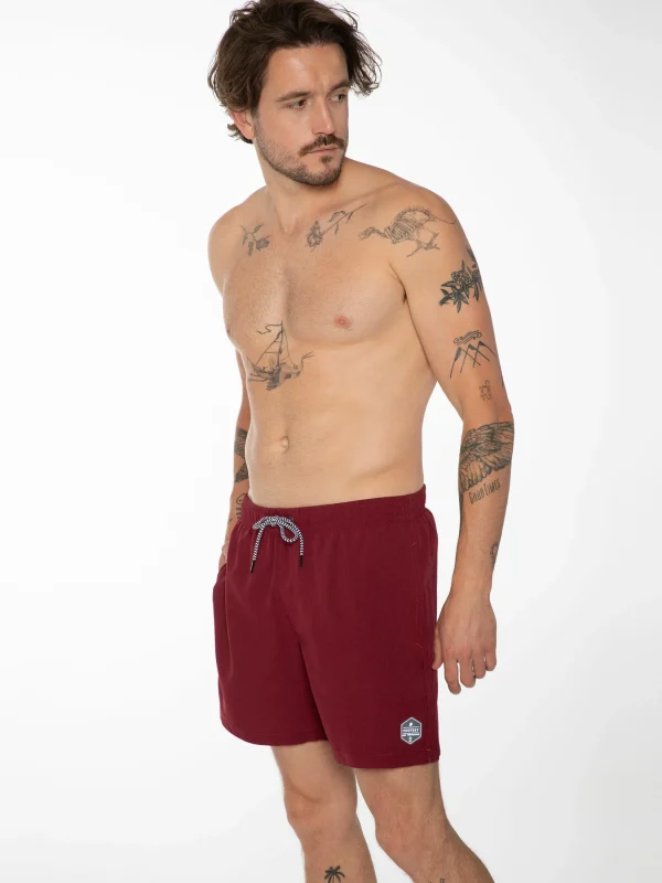 Protest Beachshorts “ DAVEY In Red Sangria 3