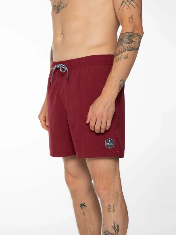 Protest Beachshorts “ DAVEY In Red Sangria 9