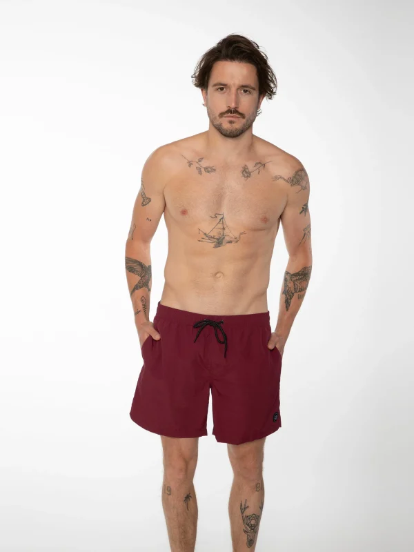Protest Beachshorts “ FASTER In Dark Cherry 3