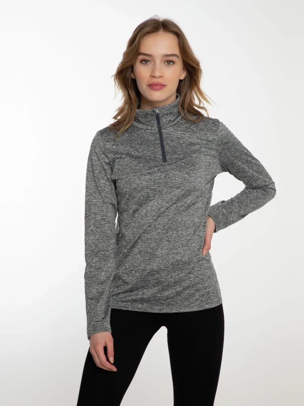 Protest Fleece “ FABRIZM In Dark Grey Melee 3