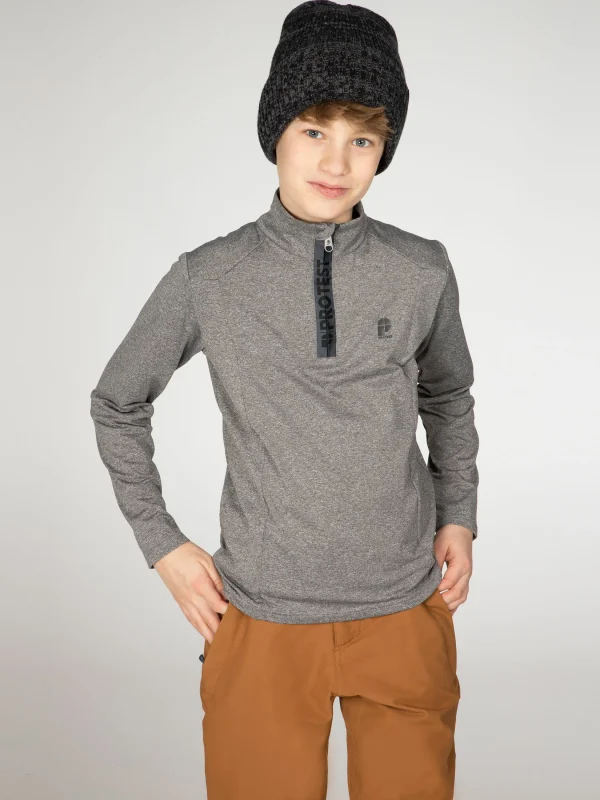 Protest Fleece “ WILLOWY JR In Dark Grey Melee 4