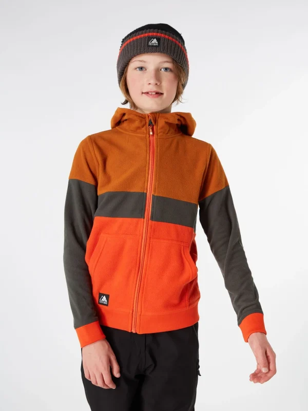 Protest Full Zip Hoodie “ PRTBOB JR In Orange Fire 3