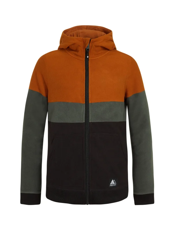 Protest Full Zip Hoodie “ PRTBOB JR In Umberorange 1