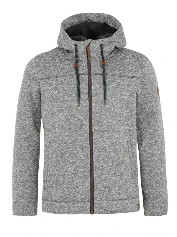 Protest Full Zip Hoodie “ SPARROW 21 In Dark Grey Melee 1