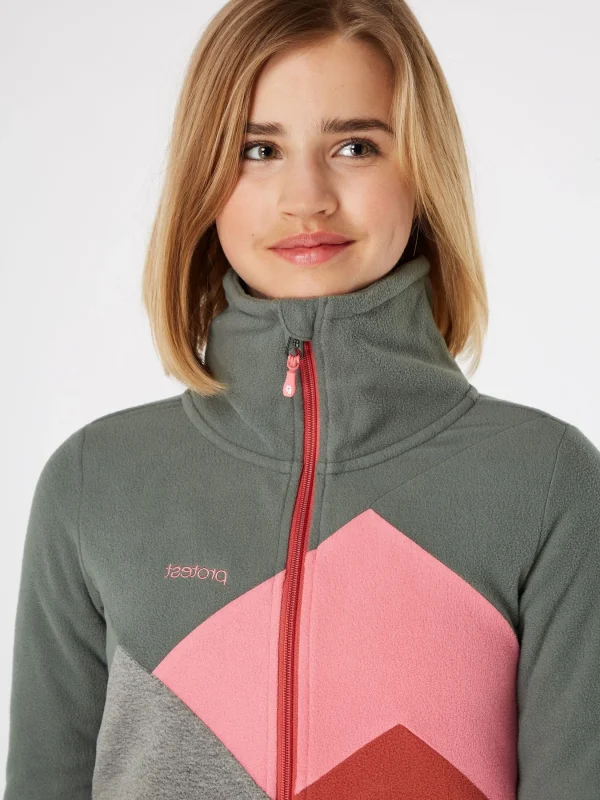 Protest Full Zip Top “ PRTANNELOT JR In Mistygreen 6