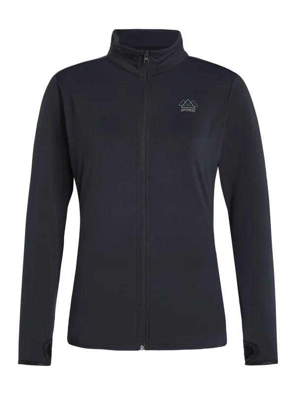 Protest Full Zip Top “ PRTPEEPAL In True Black 1