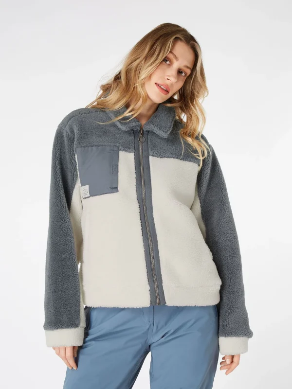 Protest Full Zip Top “ PRTQUARTZIE In Manatee 3