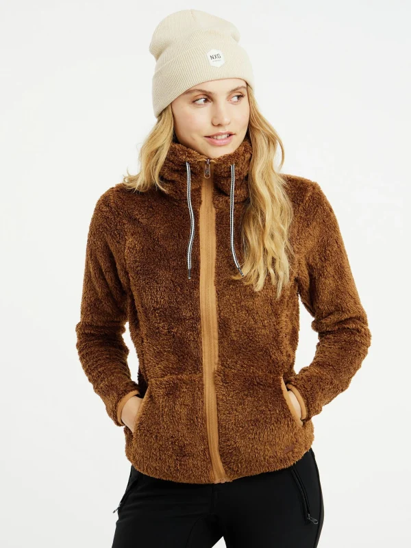 Protest Full Zip Top “ RIRI In Fudgecamel 3