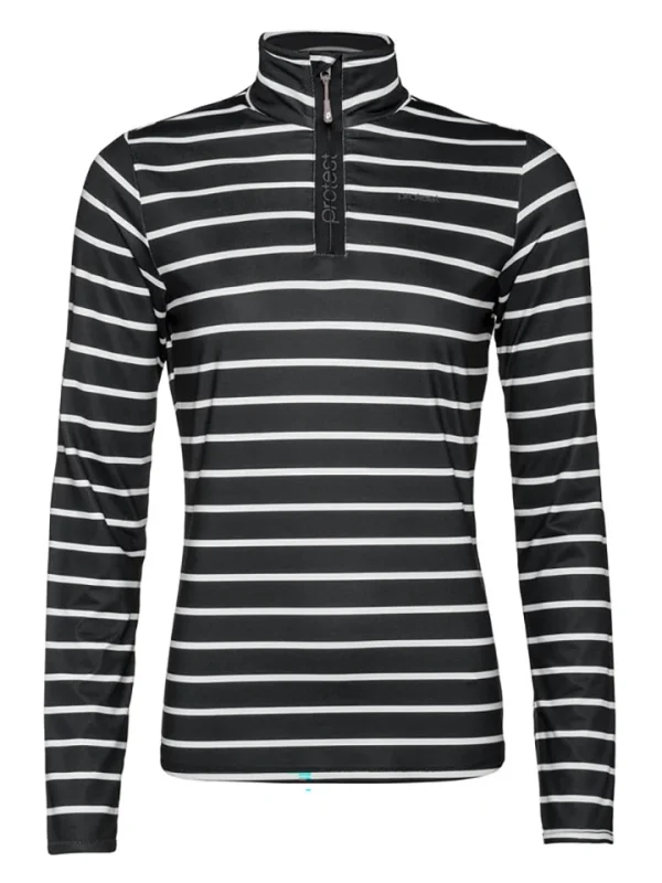 Protest Funktionsshirt „Tipsy“ In Schwarz/ Weiß 1