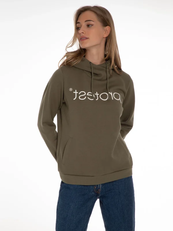 Protest Hoodie “ CLASSIC LOGO HOODY In Just Leaf 3