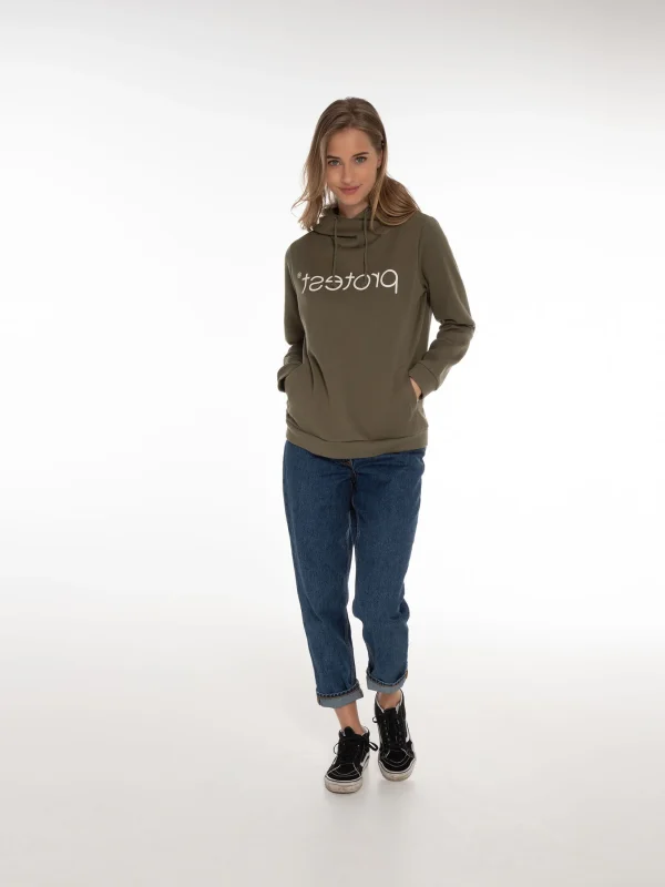 Protest Hoodie “ CLASSIC LOGO HOODY In Just Leaf 4