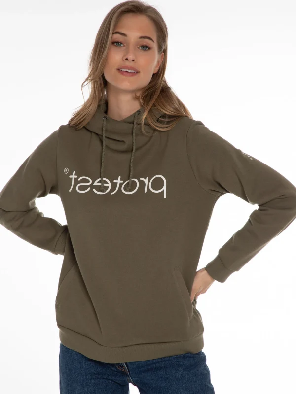 Protest Hoodie “ CLASSIC LOGO HOODY In Just Leaf 7