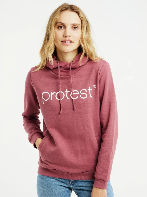 Protest Hoodie “ CLASSIC LOGO HOODY In Petal Pink 3