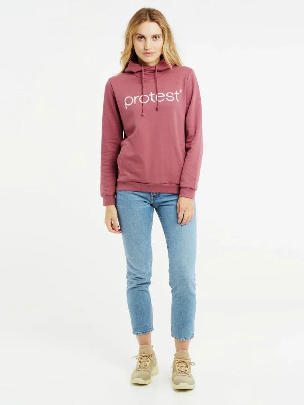 Protest Hoodie “ CLASSIC LOGO HOODY In Petal Pink 4