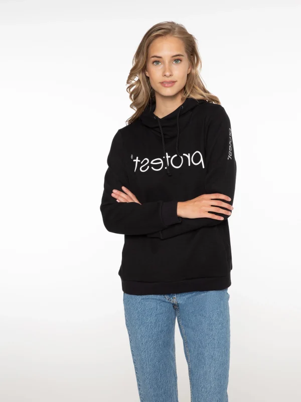 Protest Hoodie “ CLASSIC LOGO HOODY In True Black 3