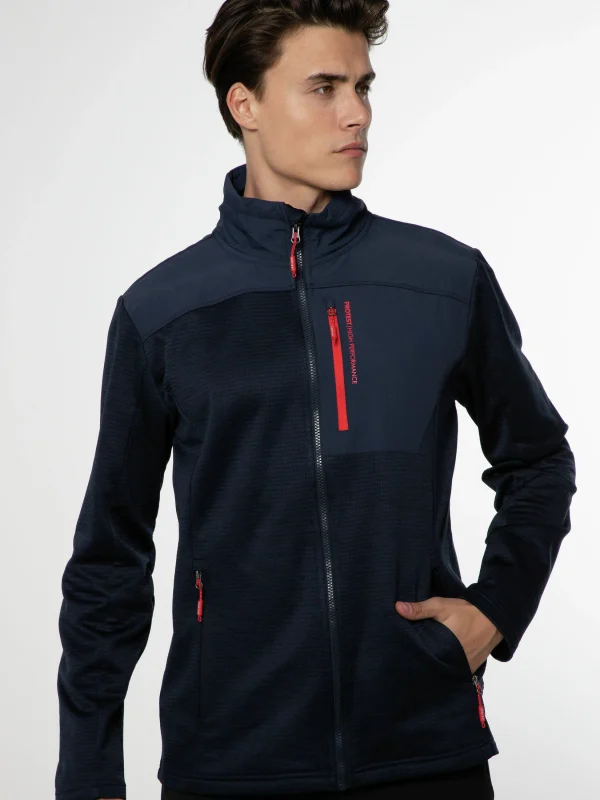 Protest Hoodie Mit Reißverschluss “ HAMMEREN In Deep Ocean 7