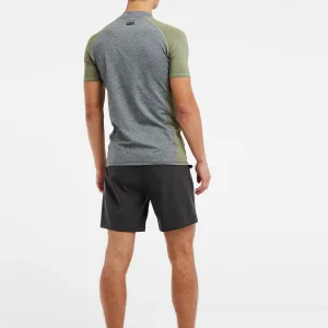 Protest Kurzarm-Rashguard “ PRTHORROCKS In Dark Grey Melee 21
