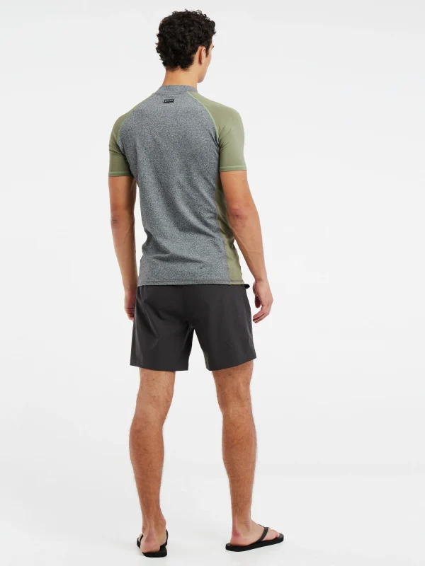 Protest Kurzarm-Rashguard “ PRTHORROCKS In Dark Grey Melee 8