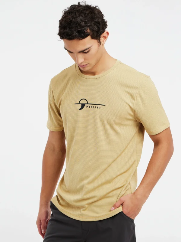 Protest Kurzarm-Rashguard “ PRTLEGUNDI In ButterYellow 3