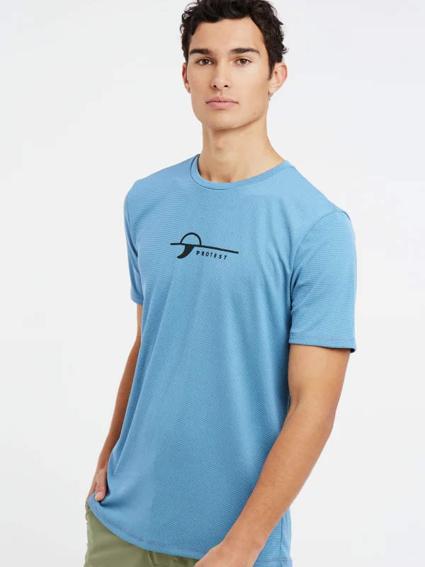 Protest Kurzarm-Rashguard “ PRTLEGUNDI In River Blue 3