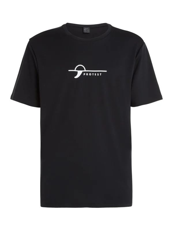 Protest Kurzarm-Rashguard “ PRTLEGUNDI In True Black 1