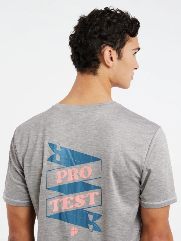 Protest Kurzarm-Rashguard “ PRTPRETA In Dark Grey Melee 7