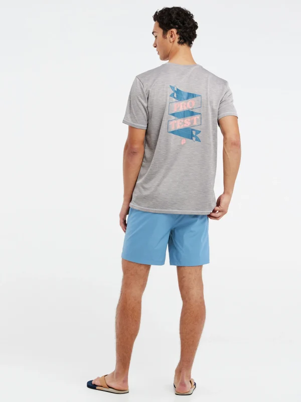 Protest Kurzarm-Rashguard “ PRTPRETA In Dark Grey Melee 8