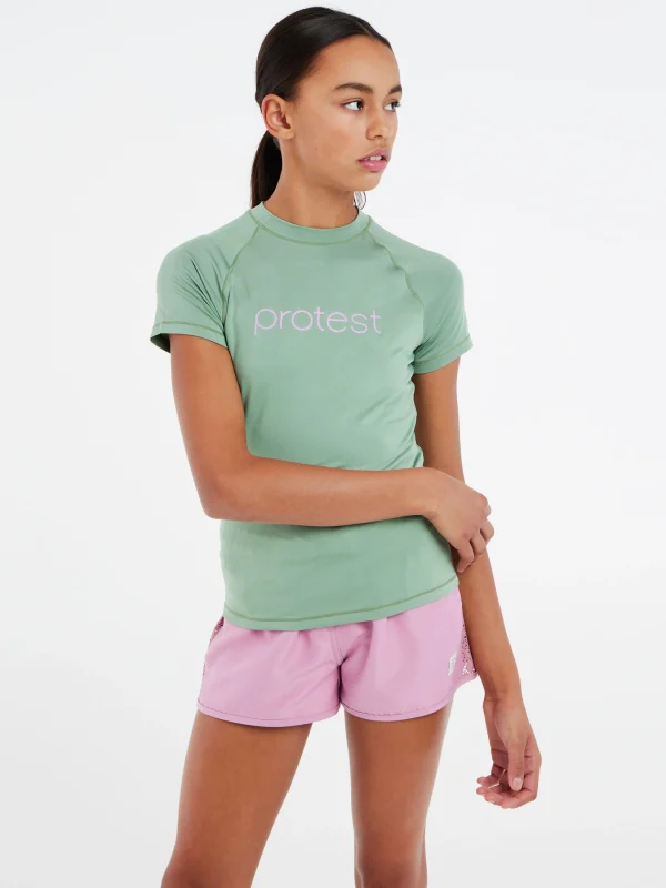 Protest Kurzarm-Rashguard “ PRTSENNA JR In Green Baygreen 3