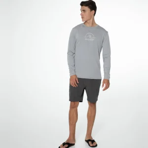 Protest Rashguard Long Sleeve “ PRTAILMER In Dark Grey Melee 13