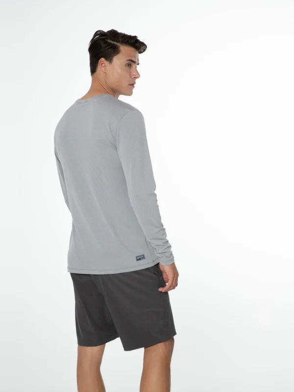 Protest Rashguard Long Sleeve “ PRTAILMER In Dark Grey Melee 5