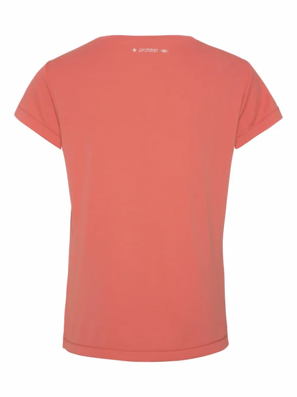 Protest Rashguard Short Sleeve “ PRTAMELIA JR In Cottagerust 3