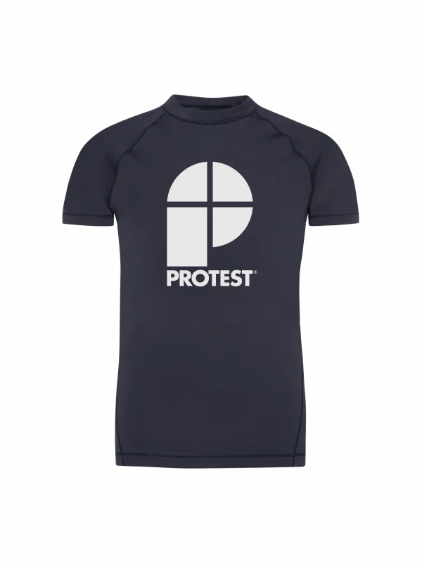 Protest Rashguard Short Sleeve “ PRTBERENT JR In Night Skyblue 1