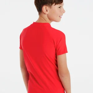 Protest Rashguard Short Sleeve “ PRTBERENT JR In Tomato 15