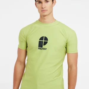 Protest Rashguard Short Sleeve “ PRTCATER In AlgaeGreen 11