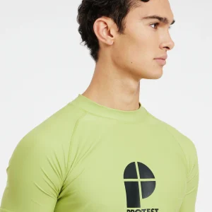Protest Rashguard Short Sleeve “ PRTCATER In AlgaeGreen 19