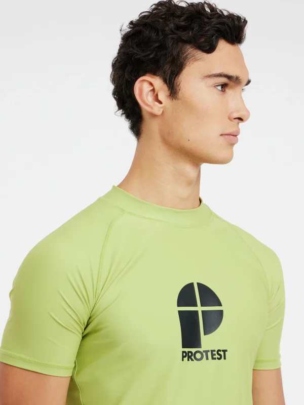 Protest Rashguard Short Sleeve “ PRTCATER In AlgaeGreen 7