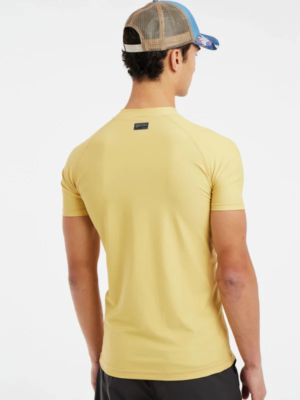 Protest Rashguard Short Sleeve “ PRTCATER In ButterYellow 5