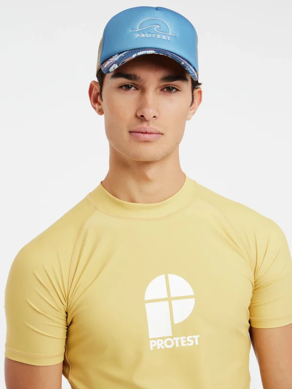 Protest Rashguard Short Sleeve “ PRTCATER In ButterYellow 7