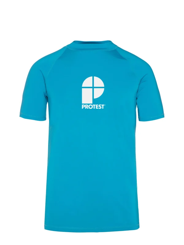 Protest Rashguard Short Sleeve “ PRTCATER In Electric Blue 1